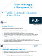 Chapter 1 Operations Management and Value Chains