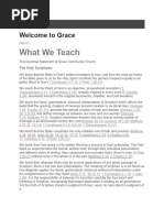 What We Teach: Welcome To Grace