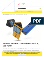 Formatos de Audio PCM DSD DXD