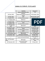 Academic Calendar of A.Y:2024-25 - P2, E2, and E3