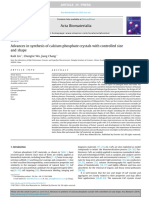 Advances in Synthesis of Calcium Phosphate Crystals With Controlled Size and Shape