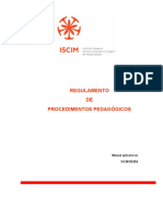 Manual de Procedimentos Pedagogicos - IsCIM - Beira