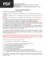 Exercícios Complementares-Gabarito