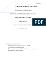 Mass Balance Dice 2 - Exam 2