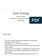 Unit-1 Lecture On Solar Geometry