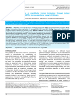 Cephalometric Evaluation of Mandibular Incisor Inclination Through Incisor Mandibular Plane Angle (IMPA) : A Cross-Sectional Study in Pakistan