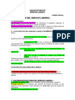 Guia de Estudio de Derecho Laboral