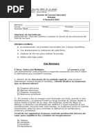 Examen de Biología