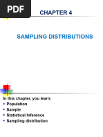 Chapter 4. Sampling Distributions