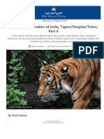 The Natural Wonders of India, Tigers/Temples/Trains,: by Murli Menon