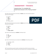 Summative Assessment Answers - OOP - KS4