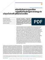 Upcycling of Polyethylene To Gasoline Through A Se