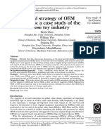 Chen Et Al - 2016 - Survival Strategy of OEM Strategies - A Case Study of The Chinese Toy Industry