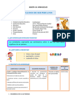 Sesión Tutoría - Orgullosos de Ser Peruanos