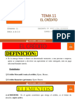 Semana 11 El Credito Diapositivas