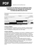 Contrato de Prestação de Serviços de Trader de Contratos Futuros de Mini Dólar Na B3