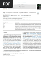 FT IR and Untargeted Chemometric Analysis For Adulterant Detec - 2019 - Food Con