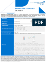 SILIGEL - Formulations Guidelines v1.0