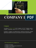 Company Law - Unit 1 - 2