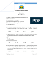 Ficha de Exercícios - Física 12 Classe Maio