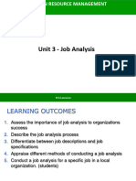 HRM Unit 3 Job Analysis