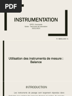 5 - Instrumentation - Balance