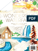 Colouring Book Wonderous Waterfalls