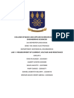 Basic Electronics Lab Report Group 8