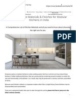 Best Materials & Finishes For Modular Kitchens in India - Küche7®