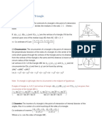 Coordinate Some Points of A Triangle