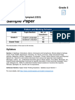 CEO Sample Paper For Class 5