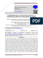 Entrepreneurial Ecosystems in The Usa A Comparative Review With European Models