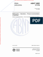 ABNT NBR 17170 - 2022 - Edificações - Garantias, Prazos Recomendados e Diretrizes