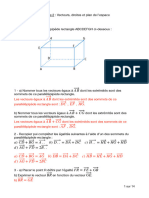 Chapitre 2 - Vecteurs, Droites Et Plans de L'espace (Version Prof)