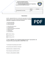 Exercícios Sobre Romantismo