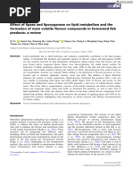 Int J of Food Sci Tech - 2024 - Ye - Effect of Lipase and Lipoxygenase On Lipid Metabolism and The Formation of Main