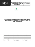 Procedimiento de Arranque Controlado Del Sistema de Caldera China 1