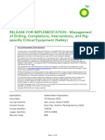 Management of Critical Equipment (Safety) On Drilling Rigs