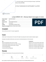 Smart BR451 EV - Diverse Fault Messages in Instrument Cluster (Starting and Charging) - ALLDATA Repair