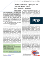 A Review On Matrix Converter Topologies For Adjustable Speed Drives