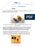 Produto de Solubilidade. Produto de Solubilidade - Kps - Mundo Educação