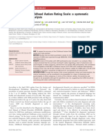 Accuracy of The Childhood Autism Rating Scale: A Systematic Review and Meta-Analysis