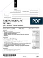 2021 January - Unit 1 Exam