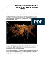 Breve Caracterización Histórica de La Región Metropolitana de Buenos Aires