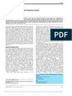 Interpretation of Thyroid Function Tests