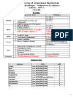 Class IX Syllabus