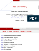 Linear Control Theory