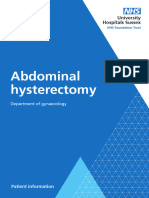 Abdominal Hysterectomy