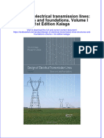 Design of Electrical Transmission Lines: Structures and Foundations. Volume I 1st Edition Kalaga PDF Full Chapter