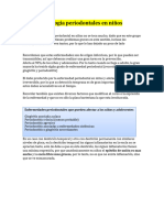 Patologías Periodontales en Niños